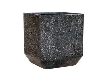 58309 obal baq terrazo rounded cube cerna prumer 55 cm