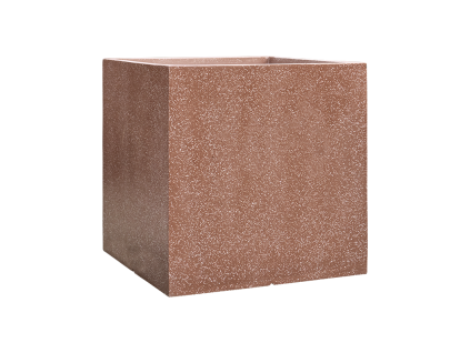 58390 obal baq terrazo cube hneda prumer 50 cm