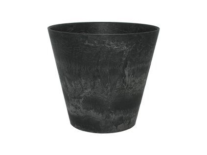Obal Artstone - Claire pot black, průměr 17 cm