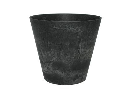 Obal Artstone - Claire pot black, průměr 22 cm