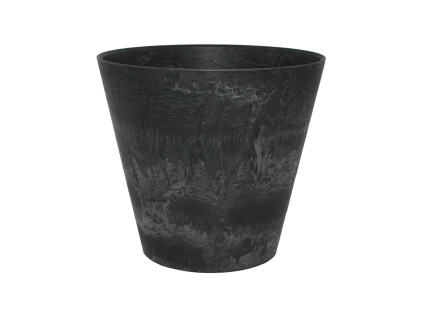 Obal Artstone - Claire pot black, průměr 43 cm
