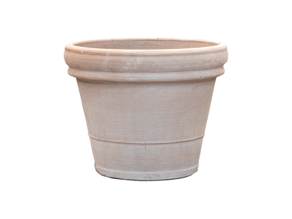 Obal Terra Cotta - Doppio bordo Grey, průměr 55 cm
