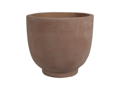 Obal Terra Cotta Kevin - Choco, průměr 55 cm