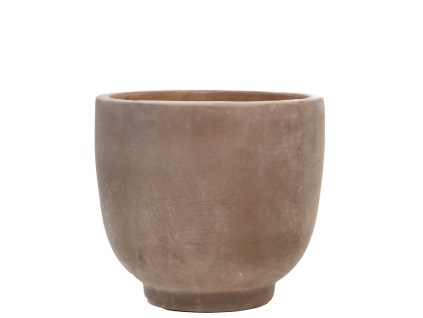 Obal Terra Cotta Kevin - Choco, průměr 37 cm