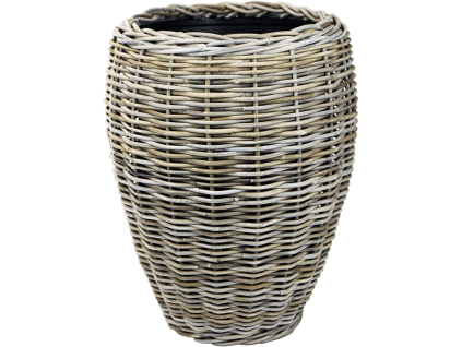 Obal Drypot Obal Rattan - Vase grey, průměr 48 cm