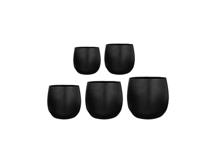 Obal Stijn - Black (Set 5 ks), průměr 57 cm