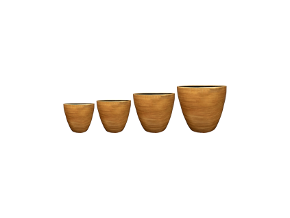 Obal Alisa - Mustard (Set 4 ks), průměr 39 cm