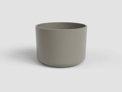 Květináč JUNO, 14 cm, keramika, šedá