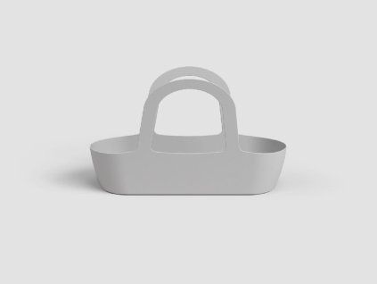 Taška PARIS, 43 cm, plast, světle šedá