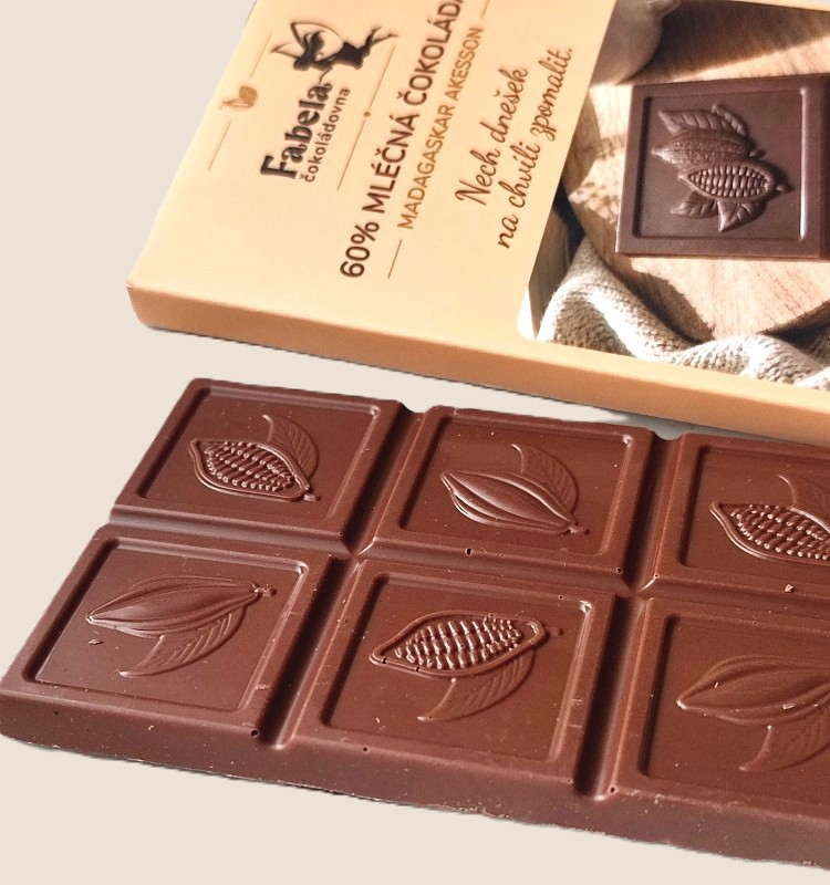 Dárkové balení čokolády Fabela 60 %