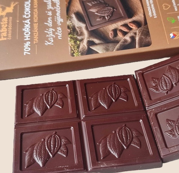 Dárkové balení čokolády Fabela 70 %