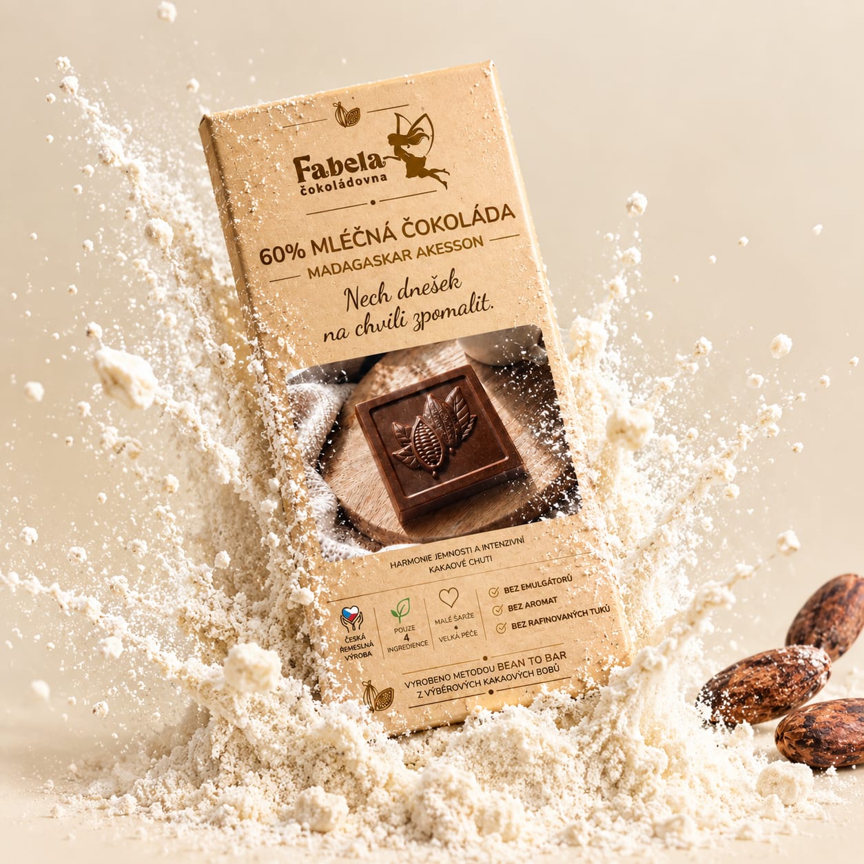 Krabička Fabela 50 % mléčné čokolády