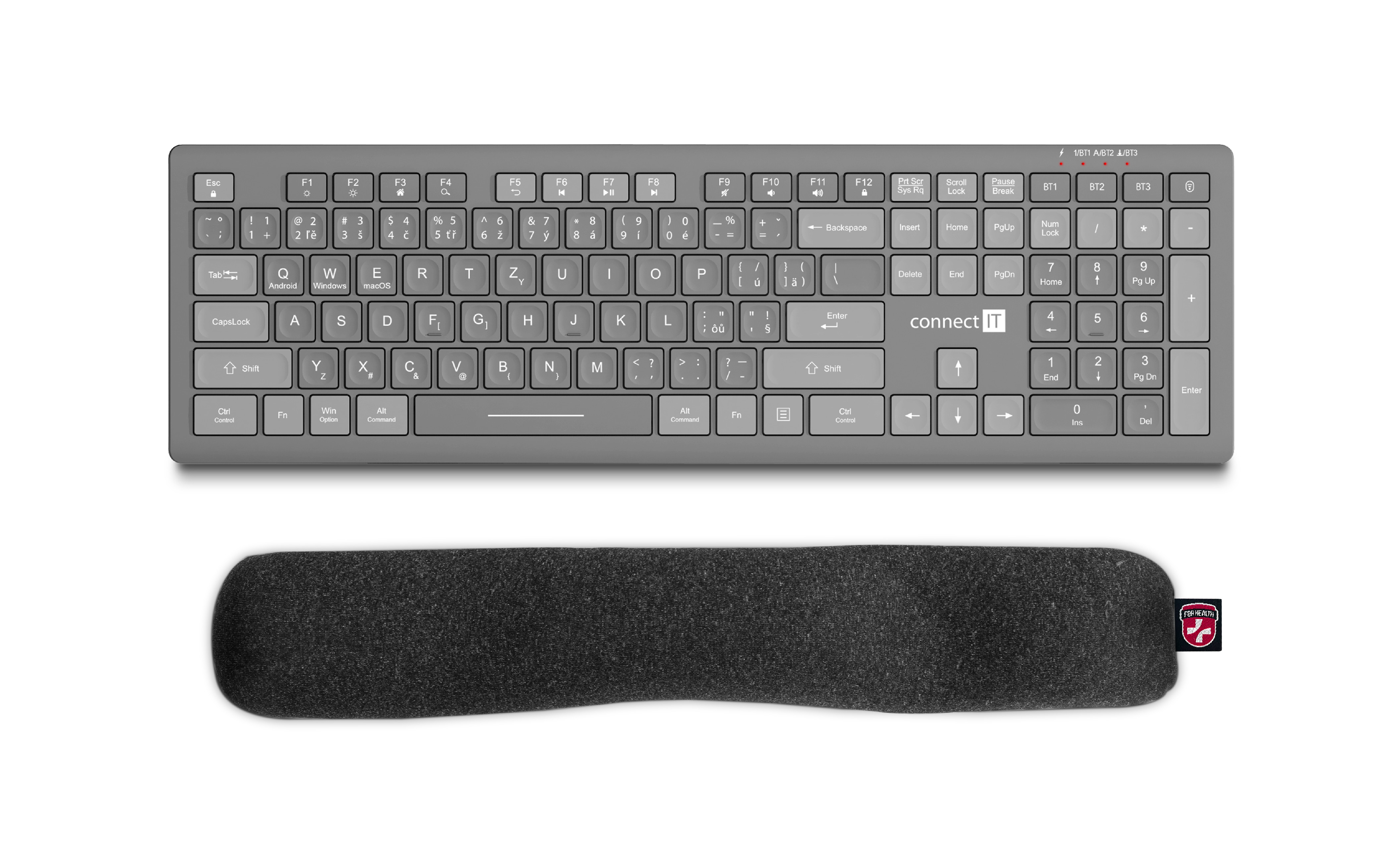 ErgoBeads zápěstní opěrka před klávesnici plněná kuličkami