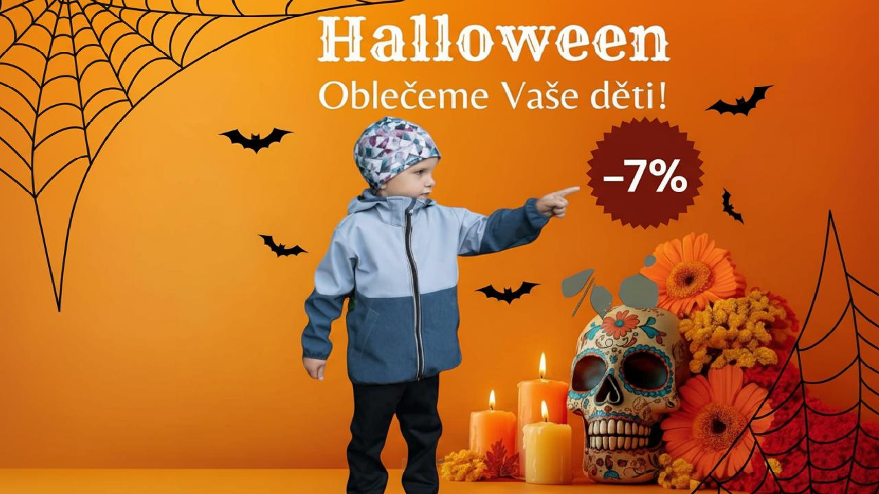 Halloweenské slevy jen do 31. října! Oblečte své malé strašidýlko do tepla a pohodlí