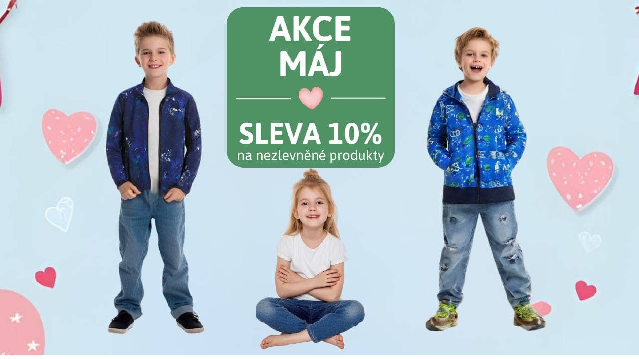 Máj plný slev! Ušetřete na celém nákupu s naším kuponem na dětské oblečení