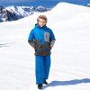 Chlapecká lyžařská souprava modro šedá HA09