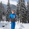 Chlapecká lyžařská souprava modro šedá HA09