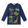 tričko s dinosaury tmavě modrá