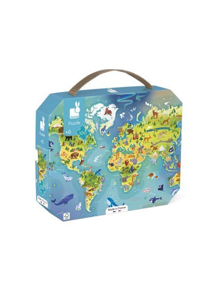 J02607 Janod Puzzle Mapa sveta 01
