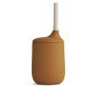 POHÁR SO SLAMKOU mix farieb (Color sandy/mustard)