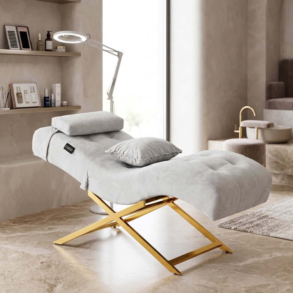 Kosmetické lehátko Cozzi STD-R Memory Foam – Šedá – fotografie 4