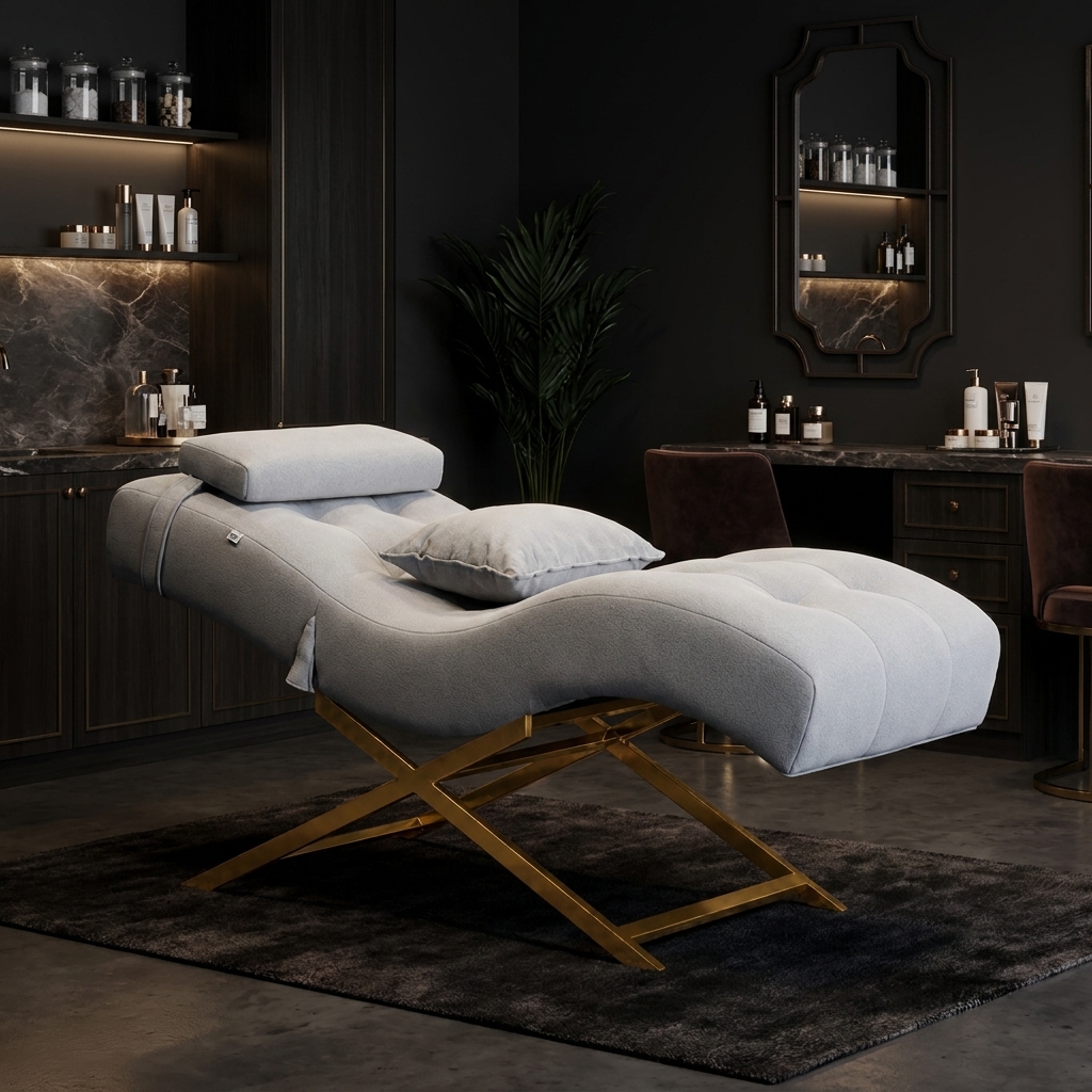 Kosmetické lehátko Cozzi STD-R Memory Foam – Šedá – fotografie 3