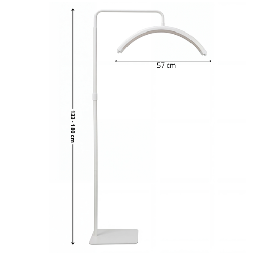 Kosmetická stojací LED lampa Moon Pro – bílá – rovnoměrné světlo