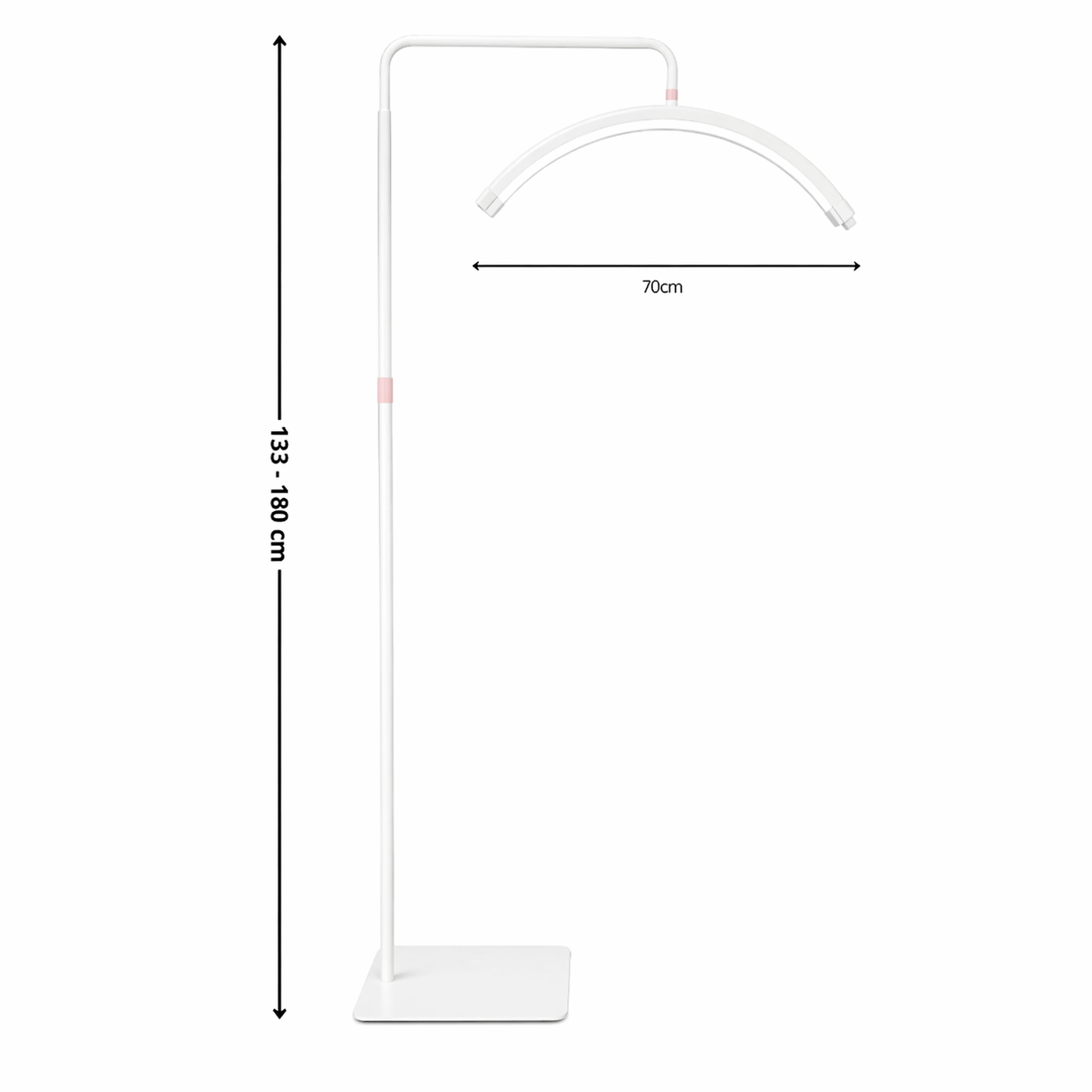 Kosmetická stojací LED lampa Moon Pro MAX – bílá – rovnoměrné světlo