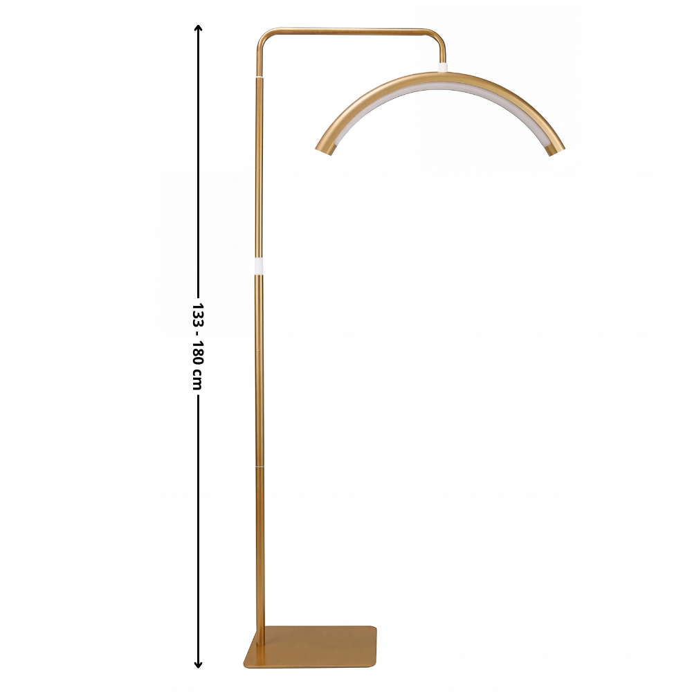 Kosmetická stojací LED lampa Moon Pro MAX – zlatá – rovnoměrné světlo