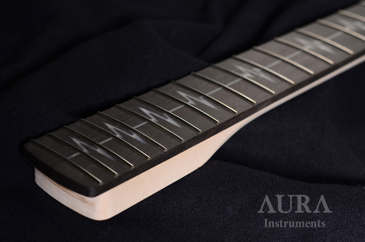 Custom Guitar Fretboard - Heartbeat 2
