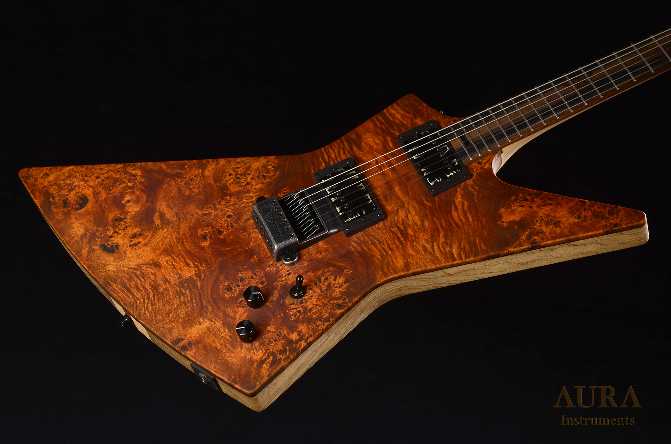 Electric guitar Aura Explorer TA detail 2