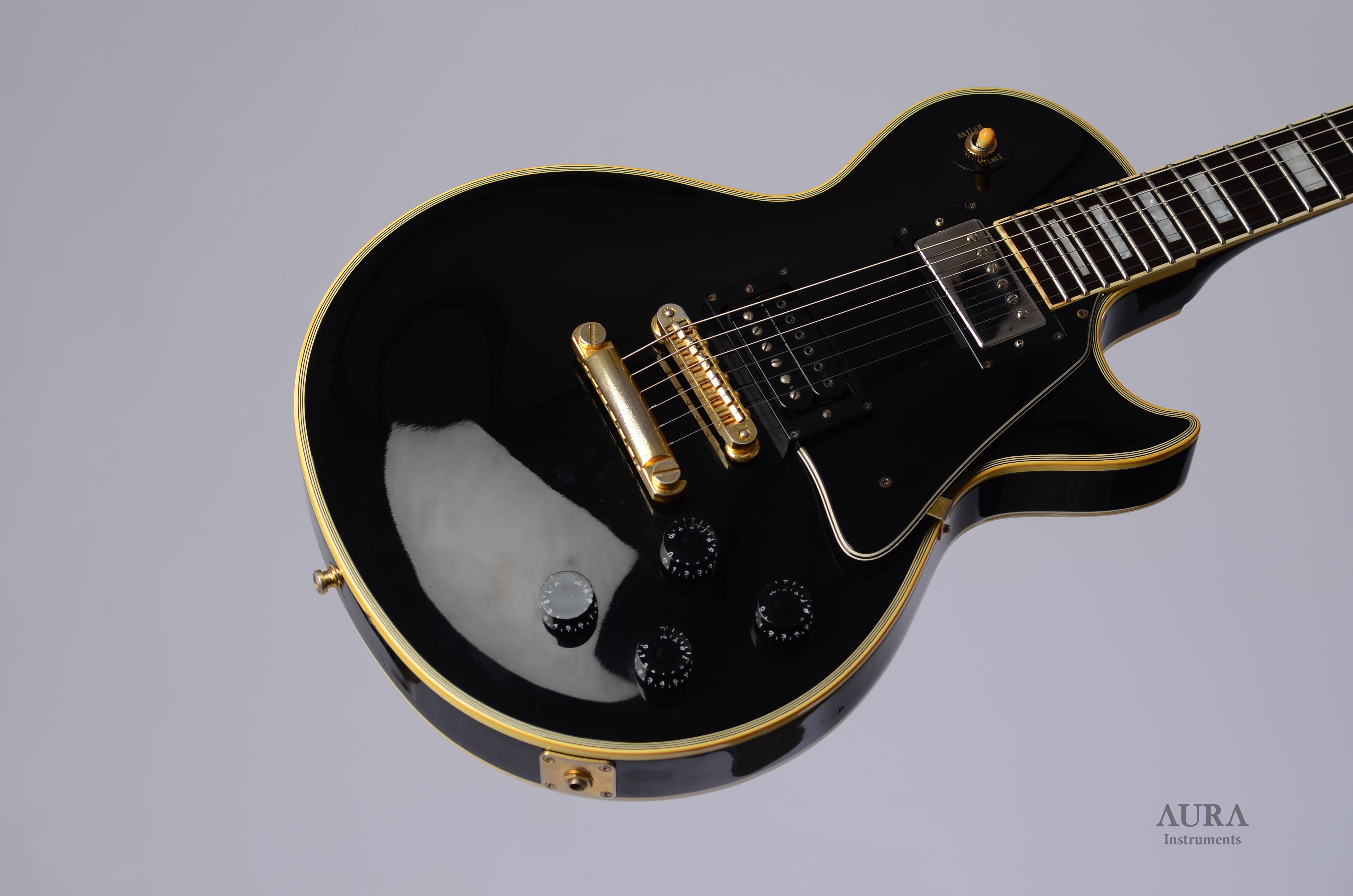 Orville By Gibson Les Paul Custom Black Beauty 1989 detail 2