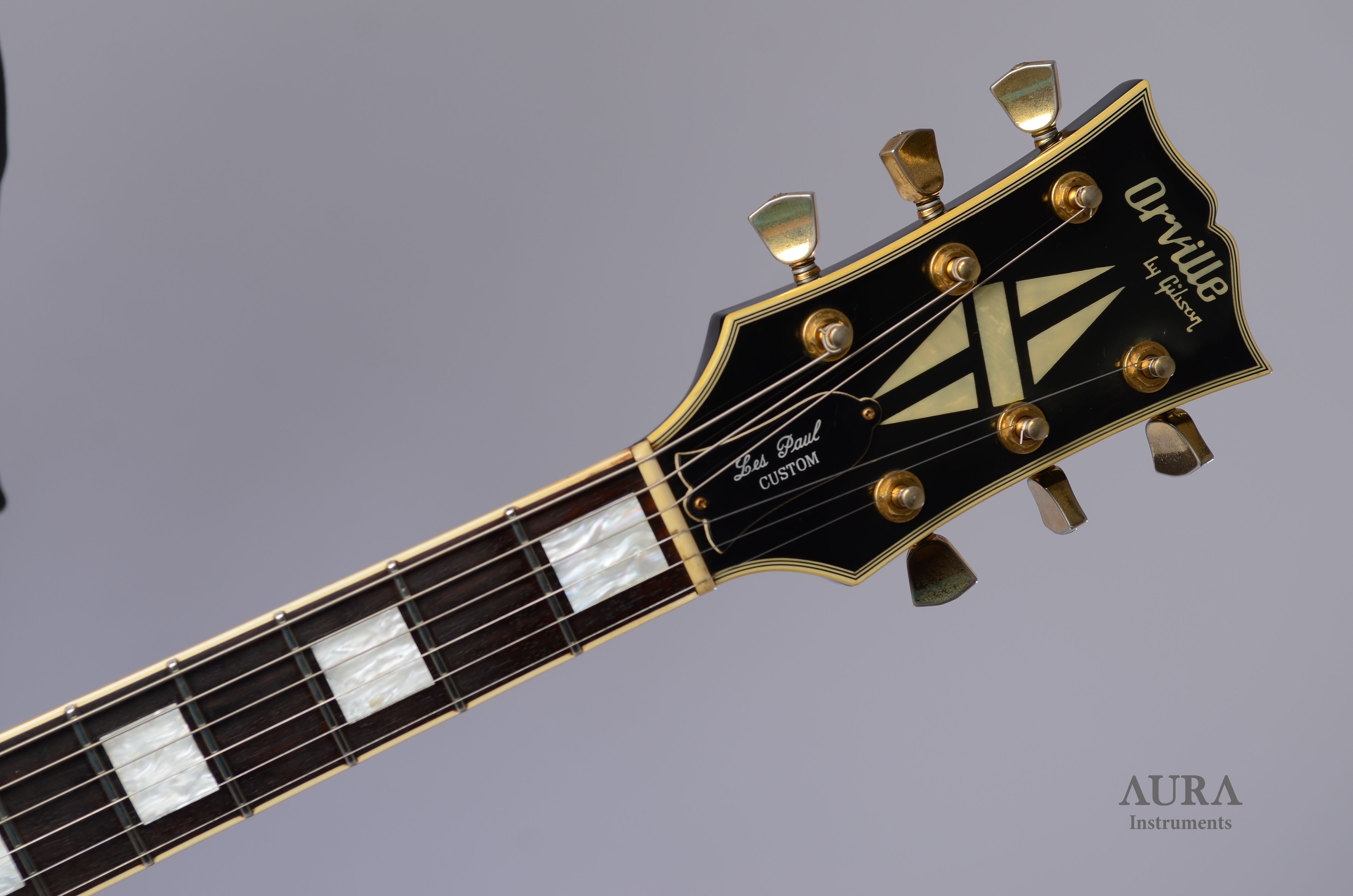 Orville By Gibson Les Paul Custom Black Beauty 1989 detail 4