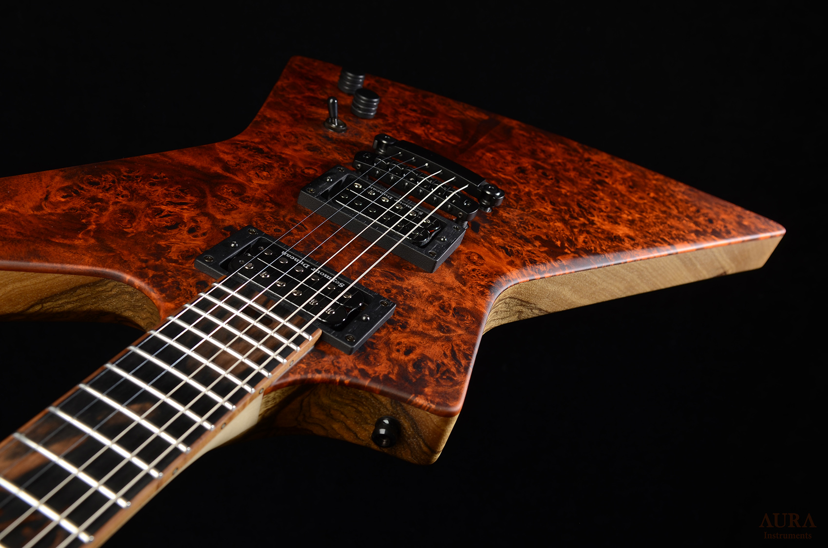 Handmade Guitar Aura Explorer TS detail 18