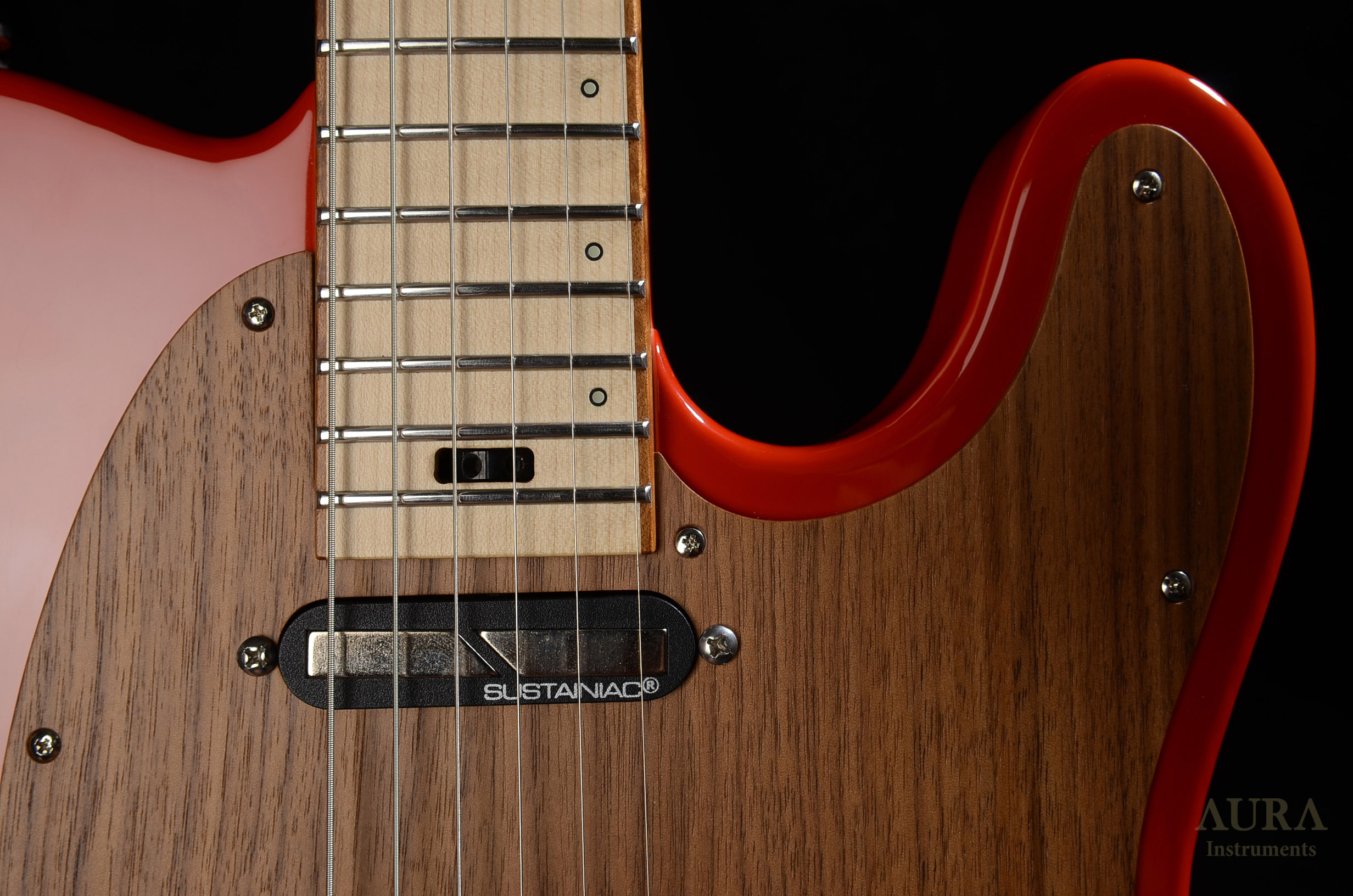 Handmade Aura Tele Sustainiac Guitar detail 7