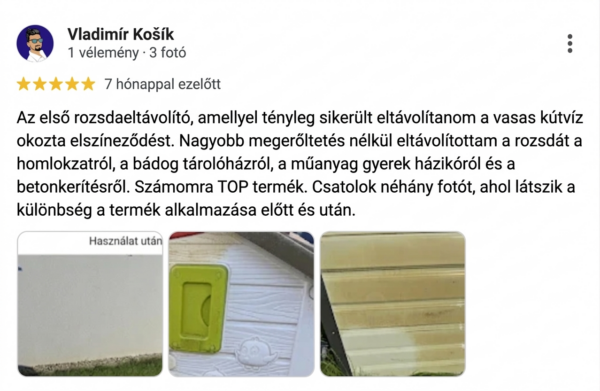 Google vélemény – Vladimír Košík