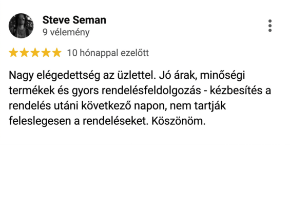 Google vélemény – Steve Seman