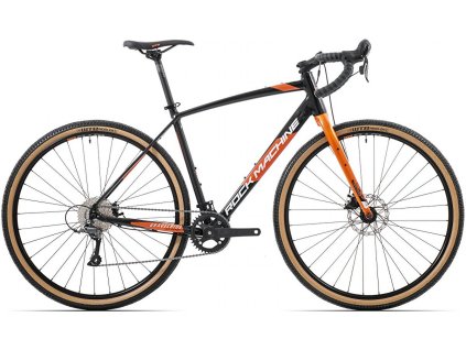Rock Machine GravelRide 200 2023 - gloss black/silver/orange (Velikost XL)