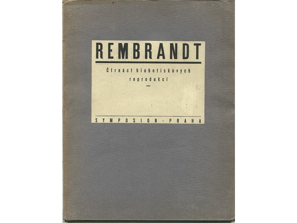 Rembrandt - Čtrnáct hlubotiskových reprodukcí, 1931