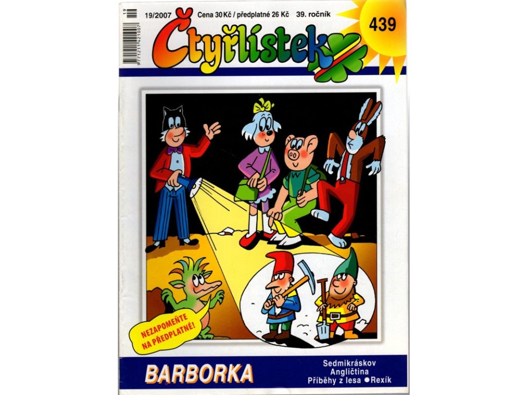 Barborka - Čtyřlístek 439, 19/2007, Josef Lamka, 2007