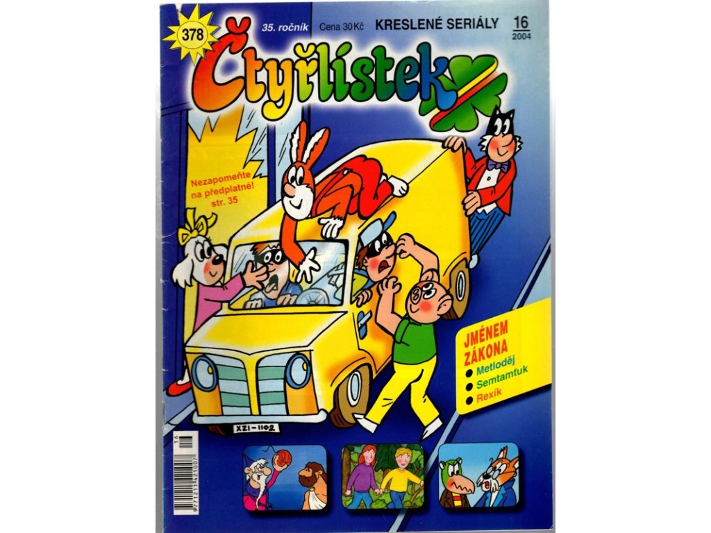 Jménem zákona - Čtyřlístek 378, 16/2004, Ljuba Štíplová, 2004