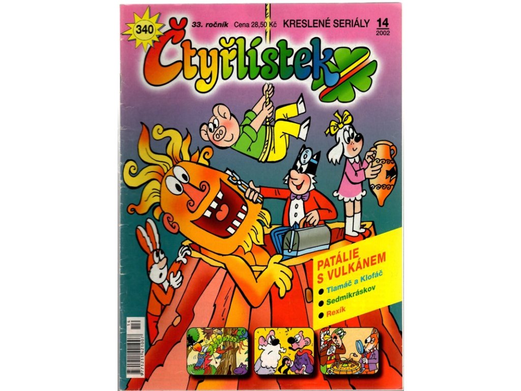 Patálie s Vulkánem - Čtyřlístek 340, 14/2002, Hana Lamková, 2002