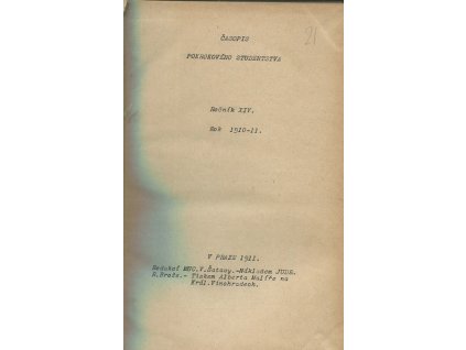 Časopis pokrokového studenstva, kol., 1911