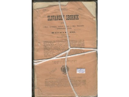 Slovanský sborník - statě z oboru národopisu, kulturní historie a dějin literárního i společenského života ; ročník III.