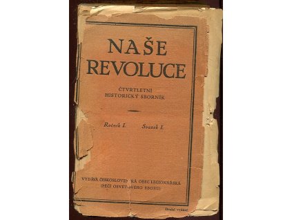 Naše revoluce - I. ročník - svazky I, II-III, IV - komplet