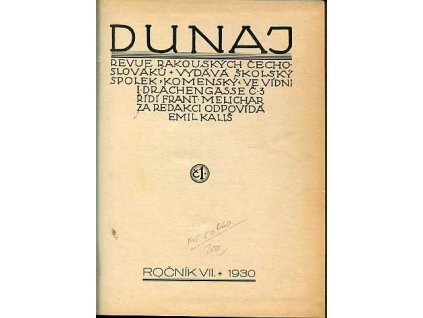 Dunaj - revue rakouských Čechoslováků, ročník VII.