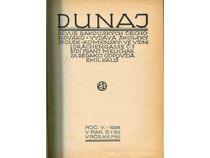 Dunaj - Revue rakouských Čechoslováků. Ročník V. 1928