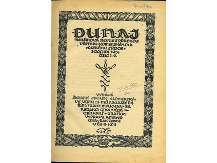 Dunaj - menšinová revue s přílohou r. II