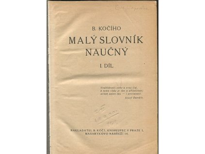 B. Kočího malý slovník naučný I+II