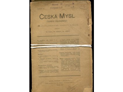 Česká mysl - časopis filosofický, ročník III, 1902